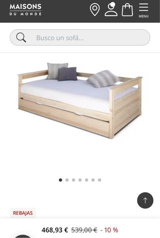 Cama nido de madera