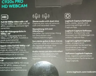 Logitech C920s PRO HD WEBCAM 1080p