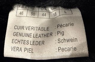 Chaquetón Isaco Piel Bovina Negro Talla 46