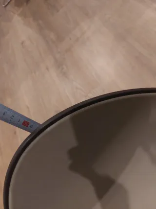 Taburete Stua Onda Beige/Plata/Marrón Giratorio