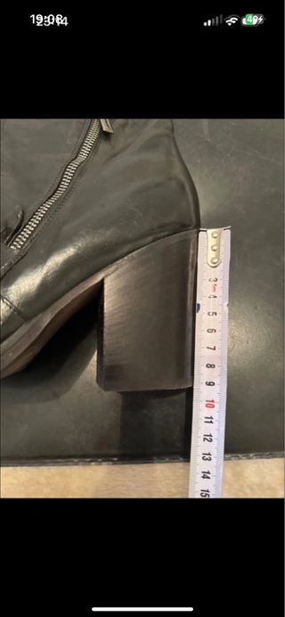 Botines de Piel Negros Talla 39