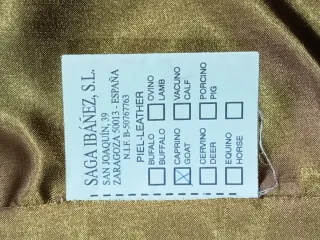 Chaqueta Piel Caprino SAGA IBAÑEZ, nueva