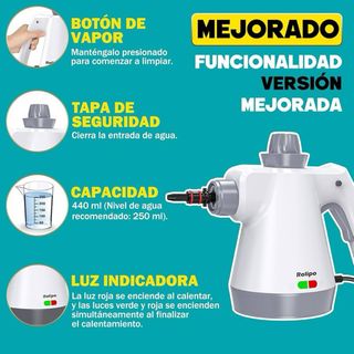 Limpiador con agua vaporizada