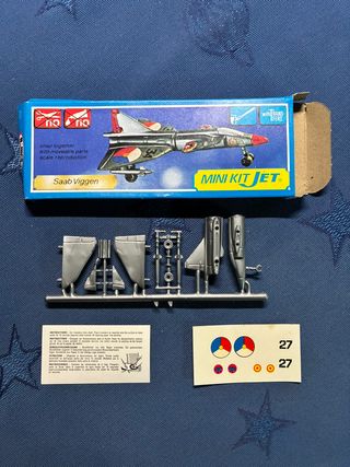 Lote 5 maquetas aviones Mini Kit Jet