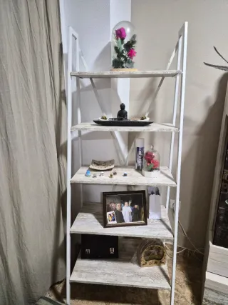 Estantería de salón madera y metal