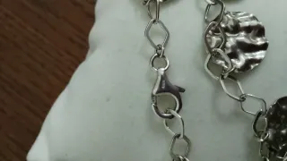 Bracciale Argento 925 con ciondoli martellati