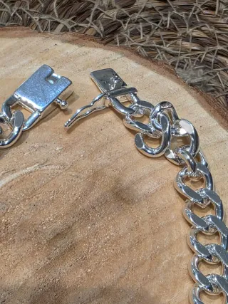 Pulsera esclava de plata