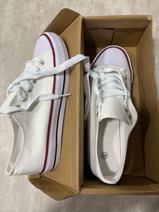 Bambas blancas talla 38 sin estrenar