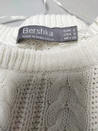 Suéter Bershka Beige Talla S ancho