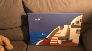 Pintura Arte Paisaje Marino Griego