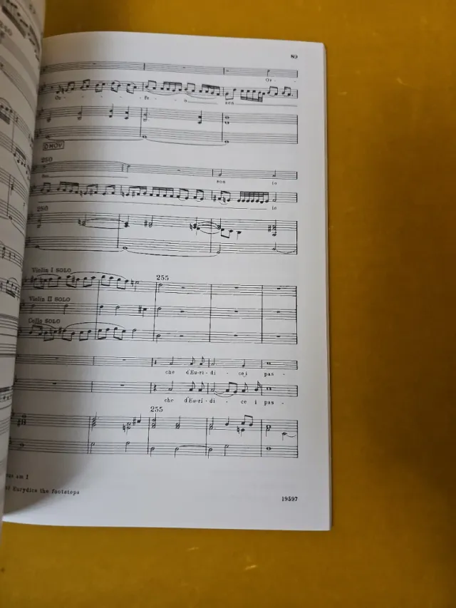 Libro L'Orfeo Favola in Musica Monteverdi