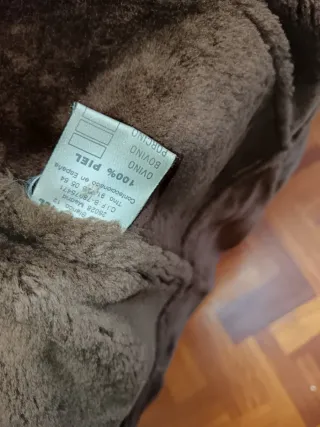 Abrigo Piel Vuelta Mujer Marrón