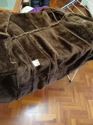 Abrigo Piel Vuelta Mujer Marrón