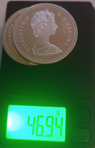 2 Monete Dollaro Canadese Regina Elisabetta II in Argento (3)