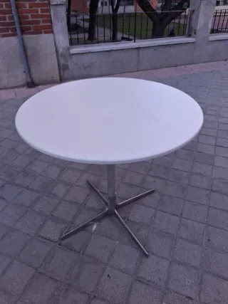 Mesa alta redonda para terraza