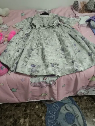 Traje Fallera Niña 2-3 añosMorado y Blanco