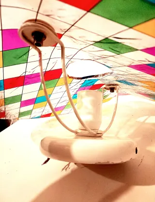 Lampada da parete Toffoli Arlecchino anni '80