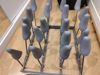 Zapatero extraíble metal y plástico