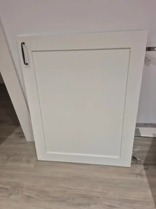 Puerta Módulo Cocina Ikea Blanca Madera