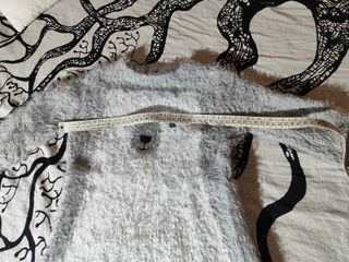 Maglione orsetto e scaldamuscoli smanicato 7anni