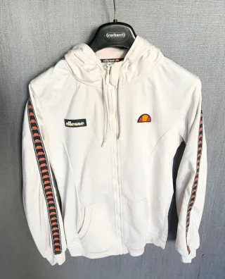 Sudadera con capucha Ellesse blanca