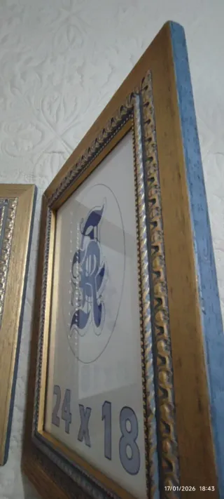 Marcos de Fotos Dorados y Azules