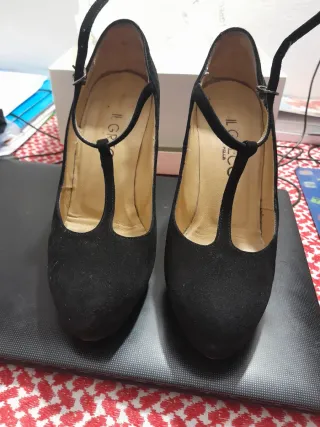 Décolleté Nero Tacco 10 Vero Cuoio