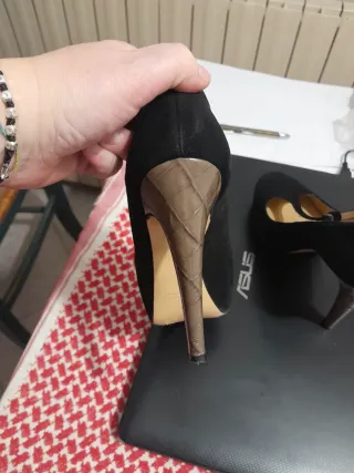 Décolleté Nero Tacco 10 Vero Cuoio