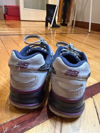 Zapatillas New Balance Gris Cuadros