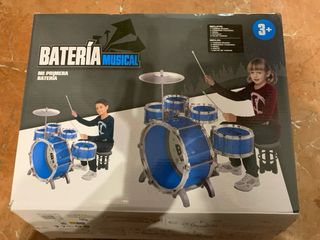 Batería Musical Infantil Azul
