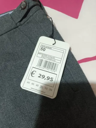 Pantalón de vestir gris talla 50