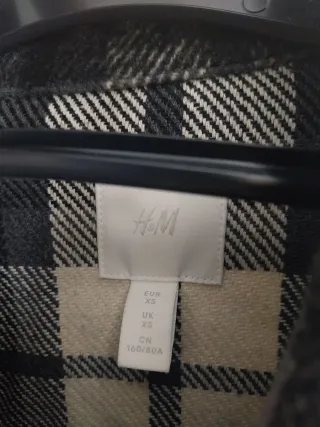 Chaqueta cuadros gris y blanco