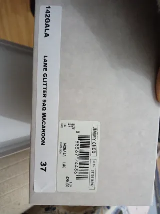 Zapatos planos Jimmy Choo dorados