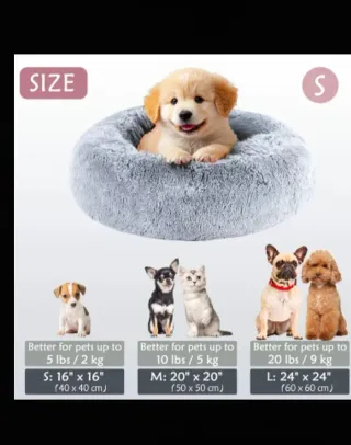 Cama nido para perro pequeño. Talla S