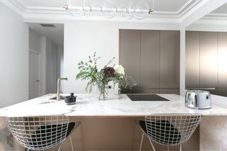 2 Sgabelli Bertoia Cromati 65 cm con Seduta