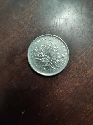 Moneda Francesa República, 5 frances