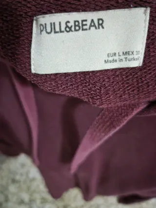 Sudadera Granate con Capucha Talla L