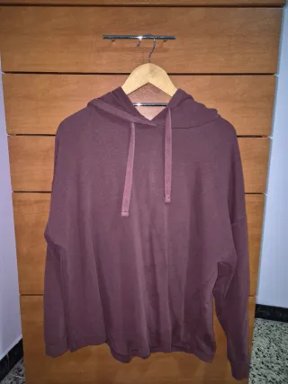 Sudadera Granate con Capucha Talla L