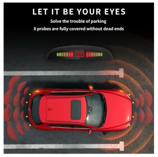 Sistema Radar Aparcamiento Coche 8 Sensores