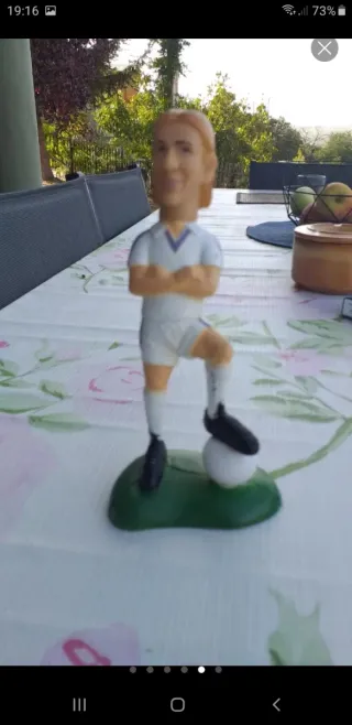 Lote antiguos jugadores fútbol figuras.son 8 .