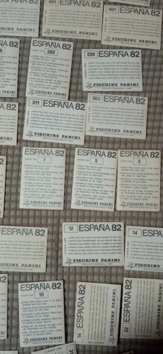 CROMOS PANINI ESPAÑA 82; N°1,ESCUDOS,SEDES,EQUIPOS