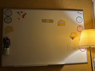 Pizarra blanca metálica 140 (quizas 150) x100