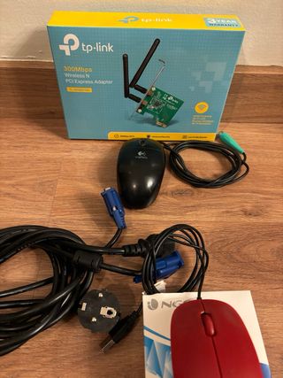 Torre PC ASUS Negra + Monitor + Accesorios