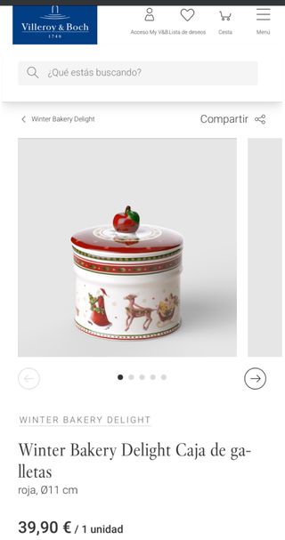 Bote porcelana Villeroy&Boch Navidad