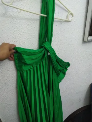 Vestido largo fiesta verde