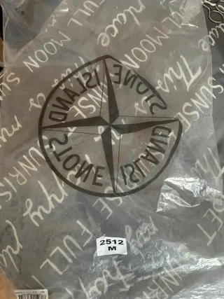 Sudadera Stone Island Zip Gris Talla L