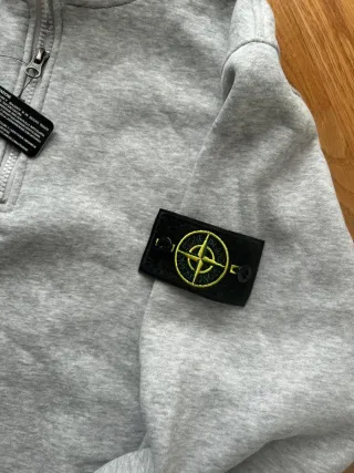 Sudadera Stone Island Zip Gris Talla L