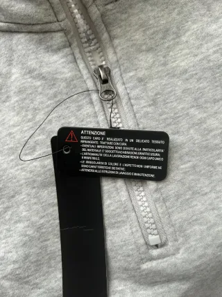 Sudadera Stone Island Zip Gris Talla L