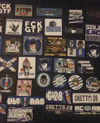 Lote pegatinas ultras Leganes (2).