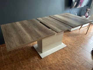 Mesa comedor extensible madera